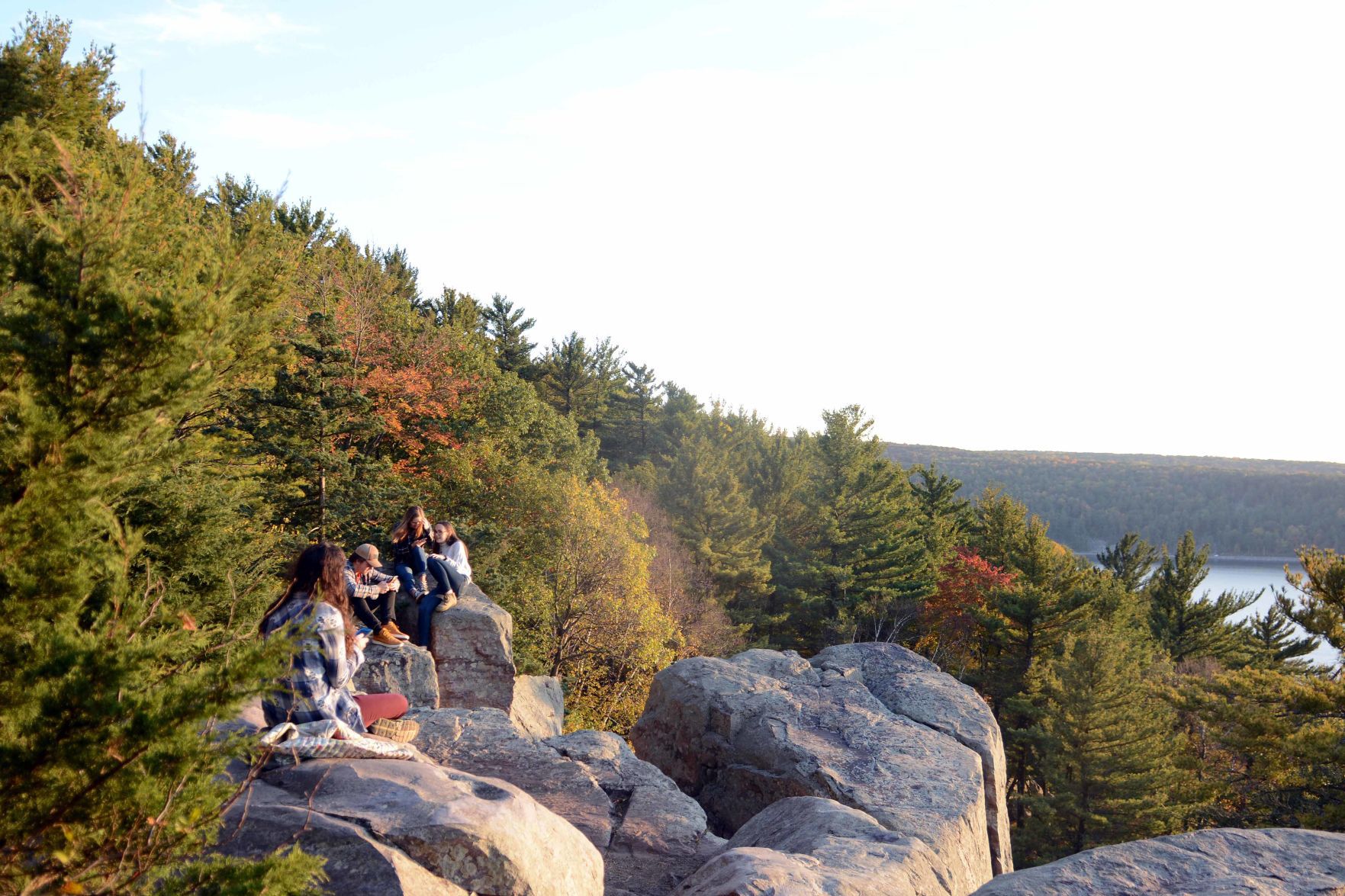 Devil's Lake shows autumn colors, Oct. 18